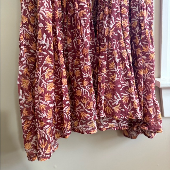 Daughters of India Floral Kyra Sumac Midi Dress - Picture 7 of 10